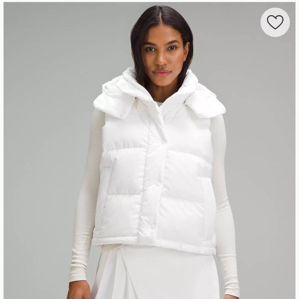 Lululemon Wonder Puff Cropped Vest- Size 12